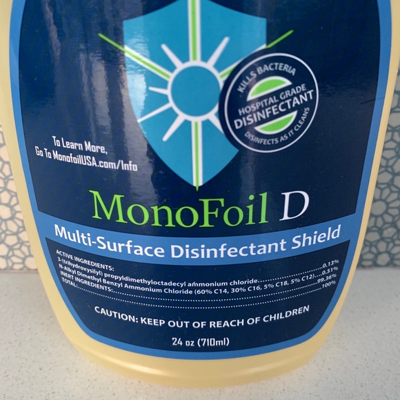 MonoFoil D Multi-Surface Disinfectant Shield Spray - Picture 2 of 5